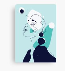 Freckles and moon Canvas Print