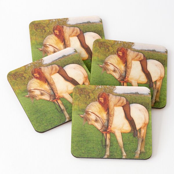 Item preview, Una niña y su caballo designed and sold by TheisDeschain.