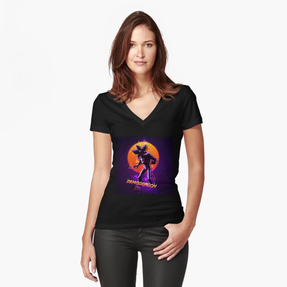 Item preview, Fitted V-Neck T-Shirt designed and sold by rickk18.