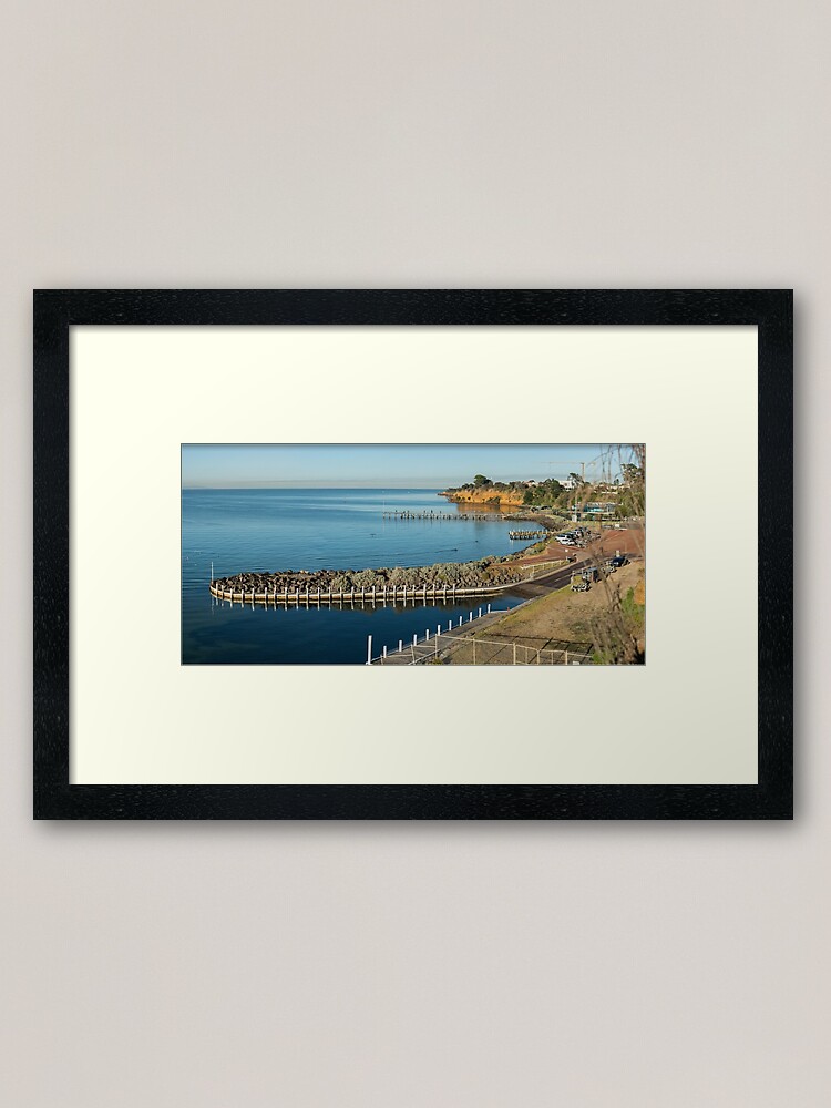 Alternate view of Beaumaris Bay Panorama Framed Art Print