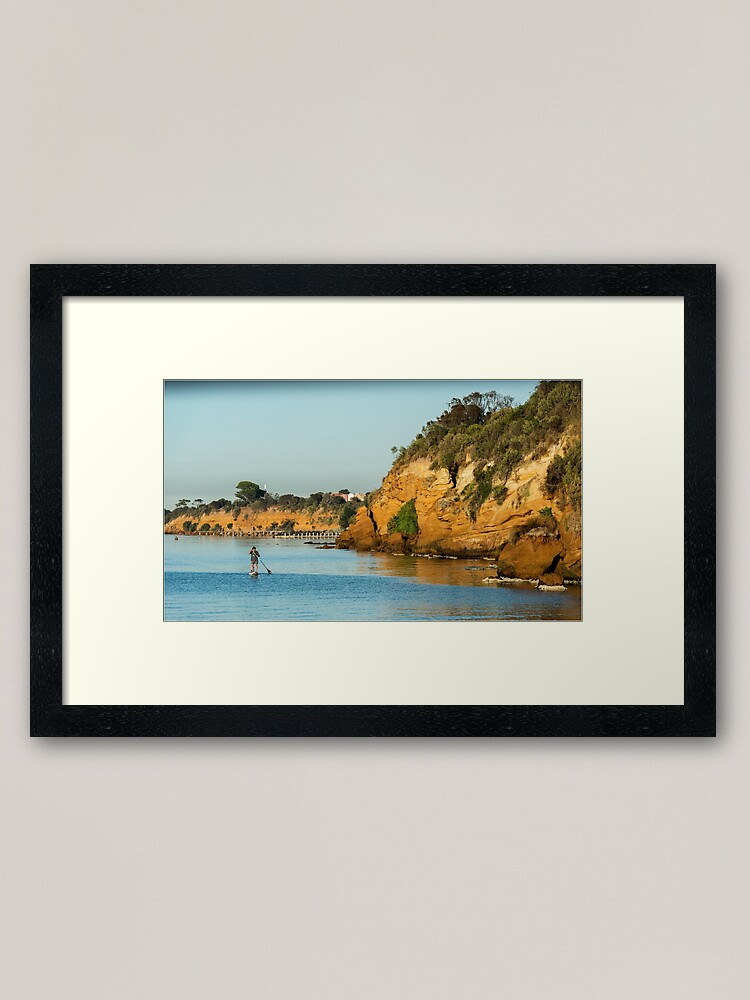 Alternate view of Beaumaris Cliffs Framed Art Print