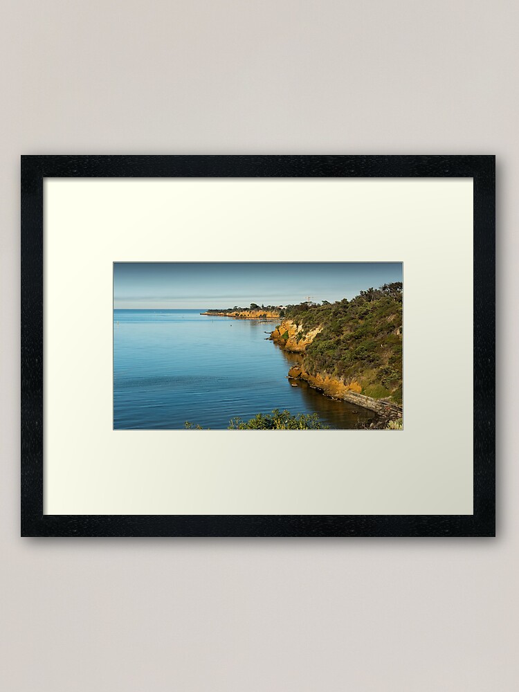 Alternate view of Beaumaris Cliffs 2 Framed Art Print