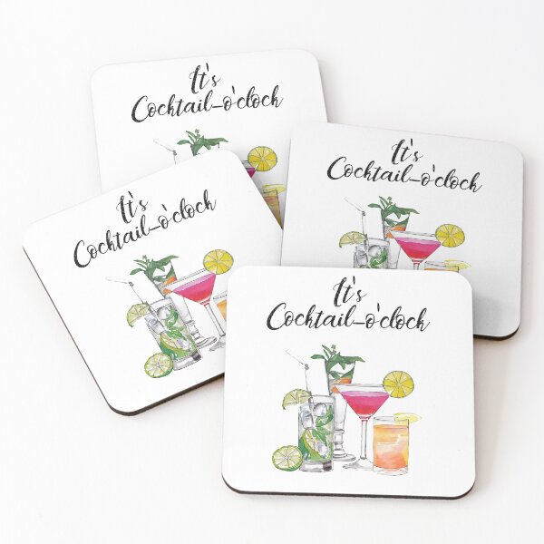 Item preview, Cocktail O Clock designed and sold by pugpupprints.