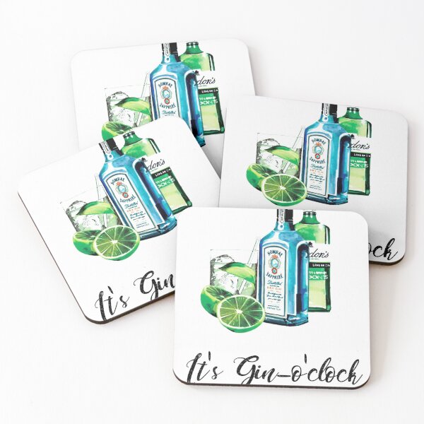 Bombay Sapphire Gin Coasters for Sale Redbubble