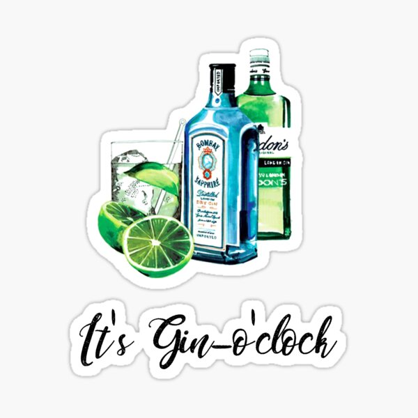Gin O Clock Sticker