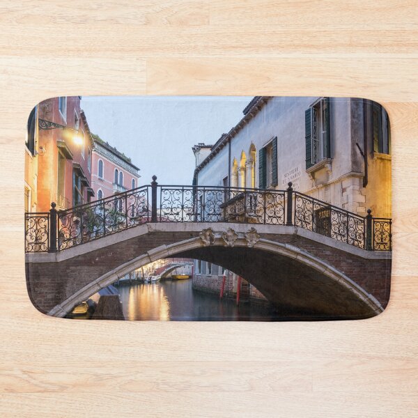 Item preview, The Magic of Small Canals in Venice Italy - Beneath a Charismatic Wrought Iron Bridge designed and sold by Georgia Mizuleva.