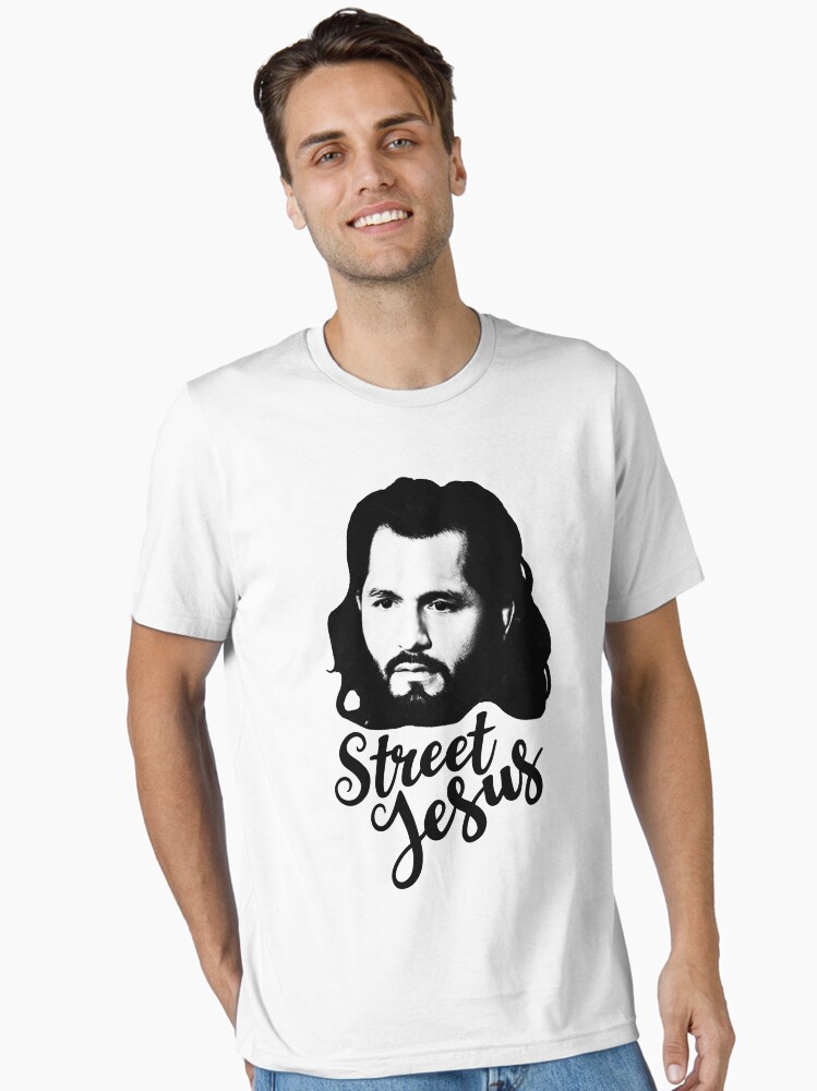 Thumbnail 1 of 7, Essential T-Shirt, Street Jesus Jorge Masvidal designed and sold by SavageRootsMMA.