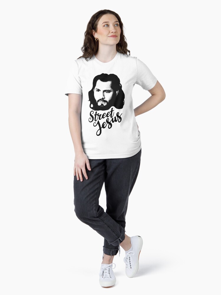 Thumbnail 4 of 7, Essential T-Shirt, Street Jesus Jorge Masvidal designed and sold by SavageRootsMMA.