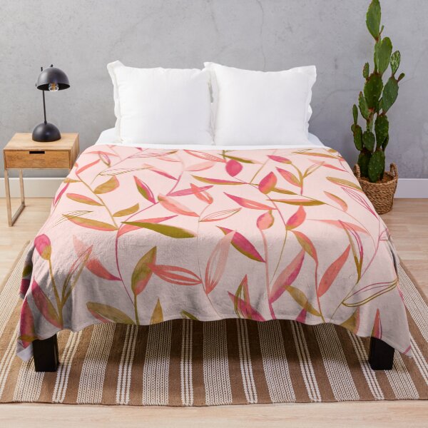 Item preview, Pink Watercolour Leaves designed and sold by gabrielleneil.