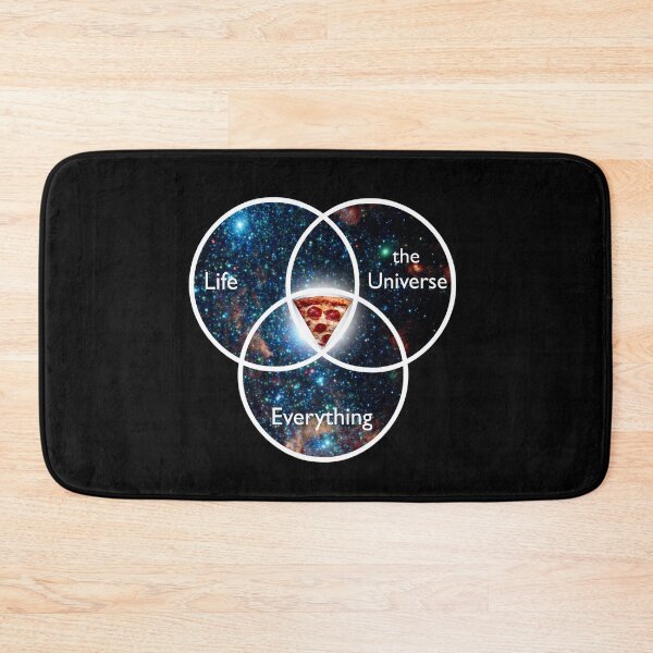 Item preview, Pizza is the answer to life, the universe, everything designed and sold by Blacklinesw9.