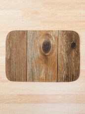 Alfombra de baño Almohada de edredón natural de grano de madera