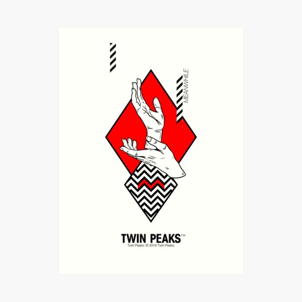 meanwhile. twin peaks. Art Print