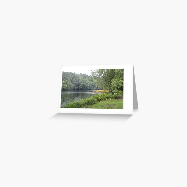The Concord River in Summer Flowers Greeting Card