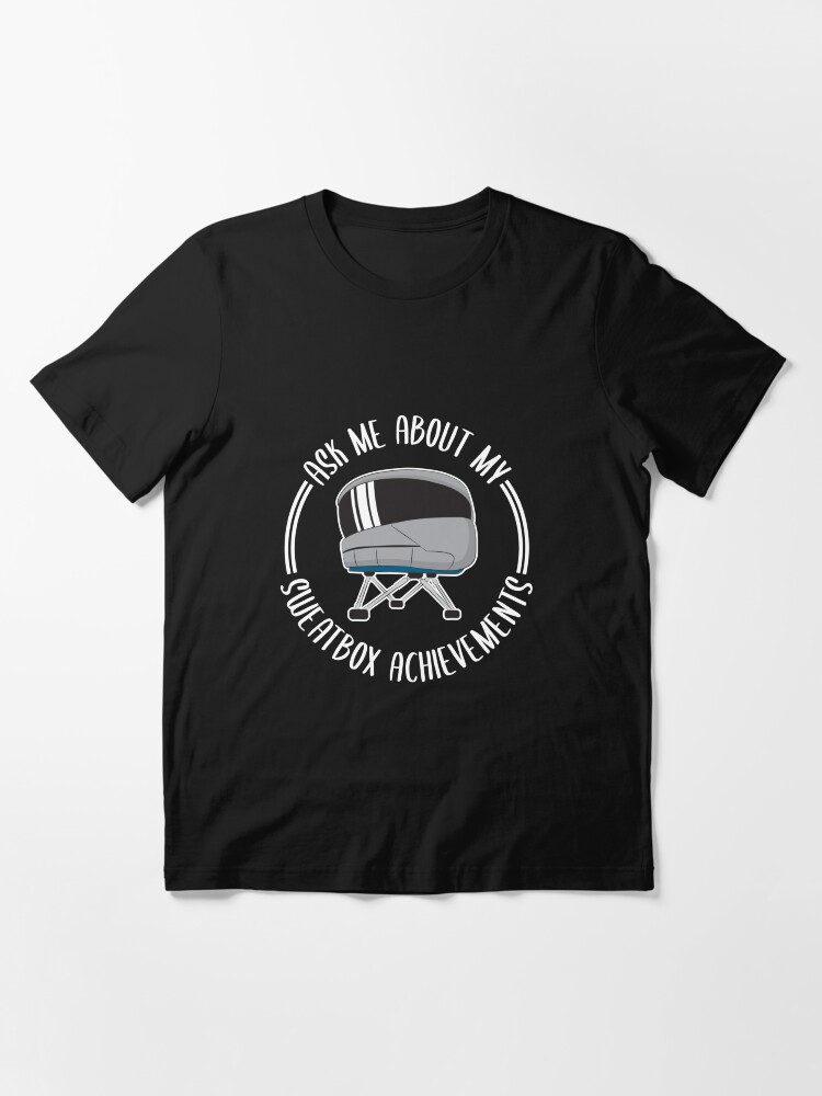 Alternate view of Ask Me About My Sweatbox Achievements - Funny Aviation Quotes Gift Essential T-Shirt