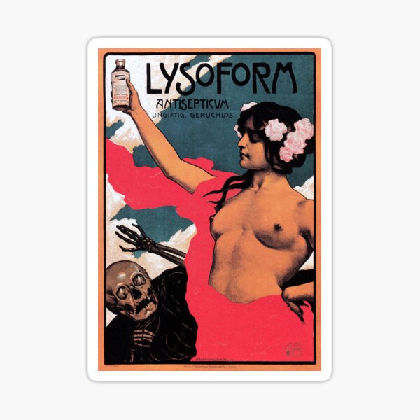 Item preview, LYSOFORM ANTISEPTIC LOTION Swiss Vintage Medical Advertising designed and sold by retroposters.