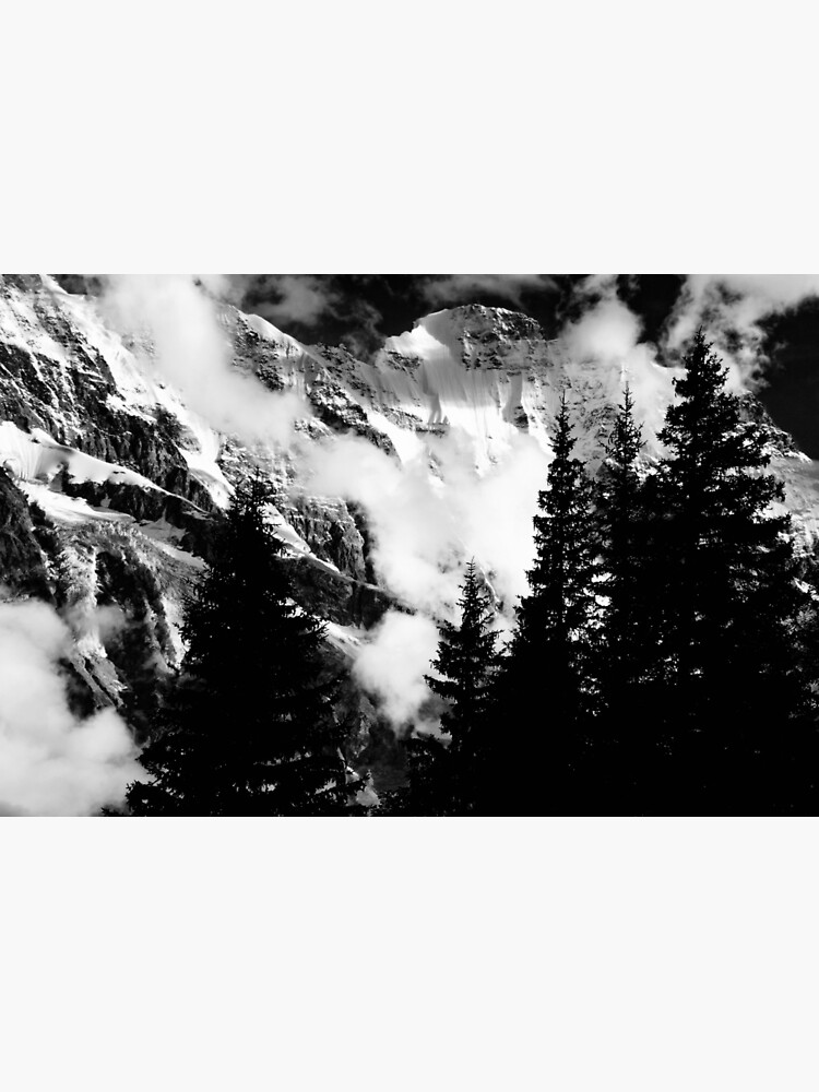 Thumbnail 7 of 7, Framed Art Print, Alpine Classic (B/W) designed and sold by Mallorn.