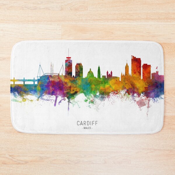 Item preview, ﻿Cardiff Wales Skyline designed and sold by ArtPrints.
