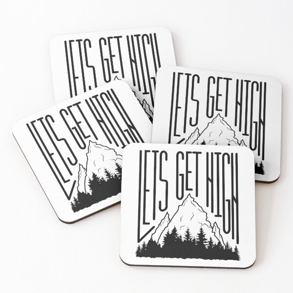Item preview, Lets Get High Camping and Hiking design designed and sold by mrhighsky.
