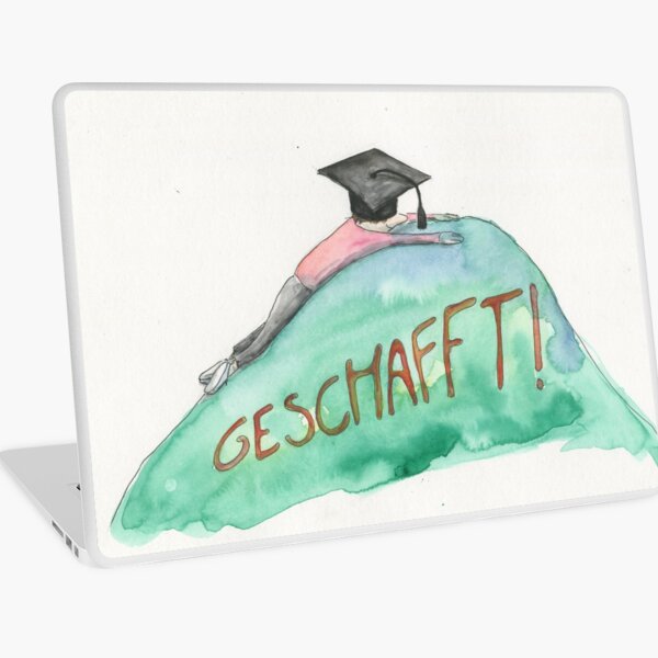 Laptop Folieundefined mit "Glückwünsche zur erfolgreichen Promotion