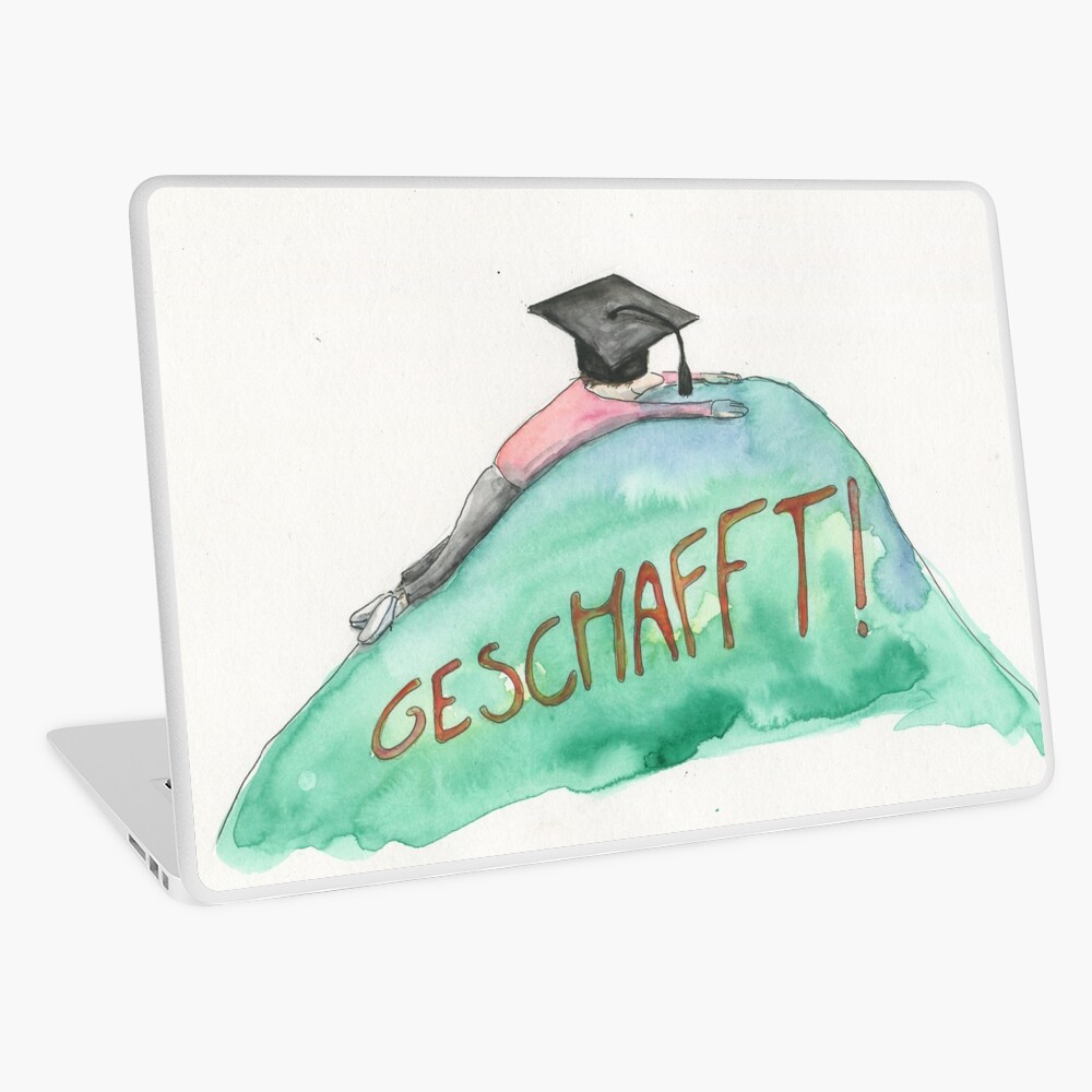 "Glückwünsche zur erfolgreichen Promotion für Promovenden" Laptop