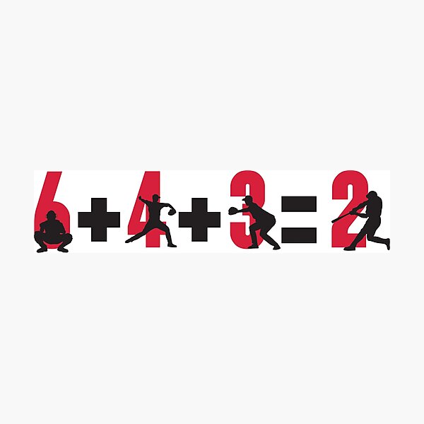 Item preview, Baseball double play: 6+4+3=2 designed and sold by nektarinchen.