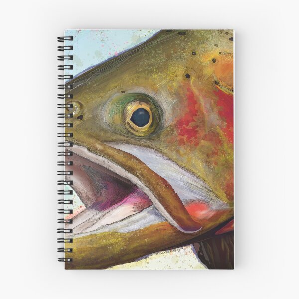 Item preview, Greenback Cutthroat Trout Head Painting designed and sold by fishweardesigns.