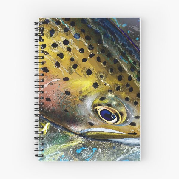 Item preview, Mountain Streams Rainbow Trout Head Painting designed and sold by fishweardesigns.