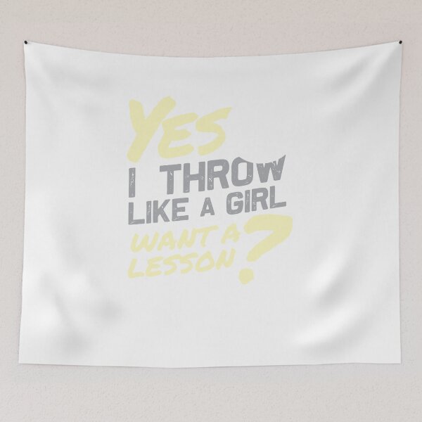 Item preview, Softball Girl Gift Yes i throw like a Girl  designed and sold by eaglestyle.