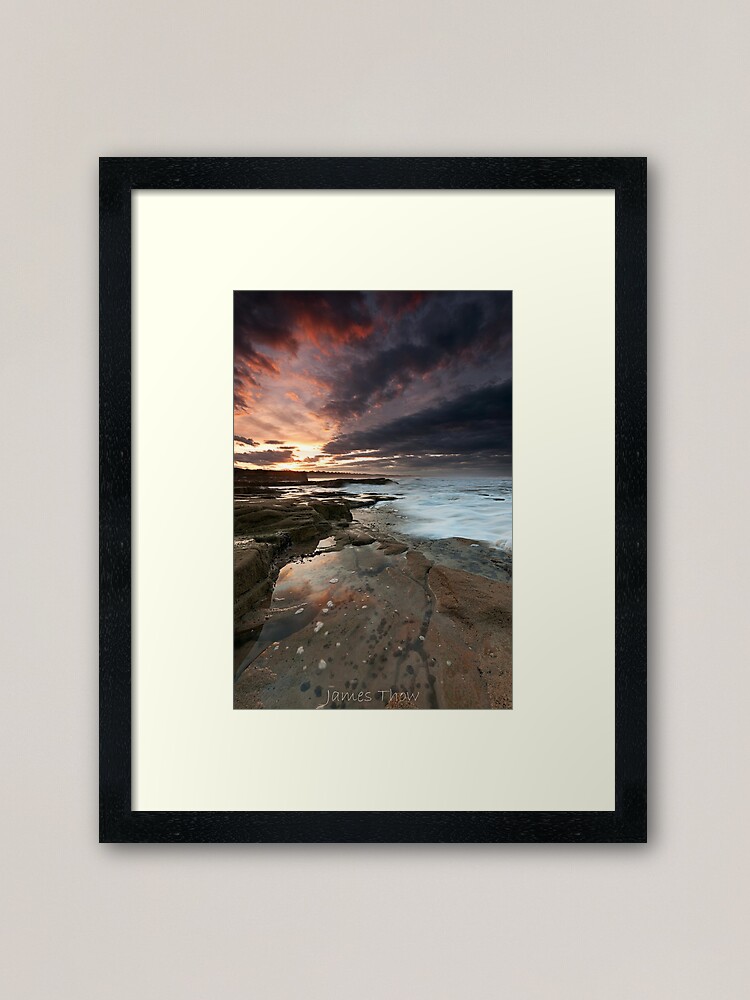 Alternate view of Sluice sunset Framed Art Print