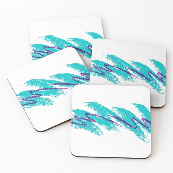 90s Vintage Graphic Design Coasters (Set of 4)