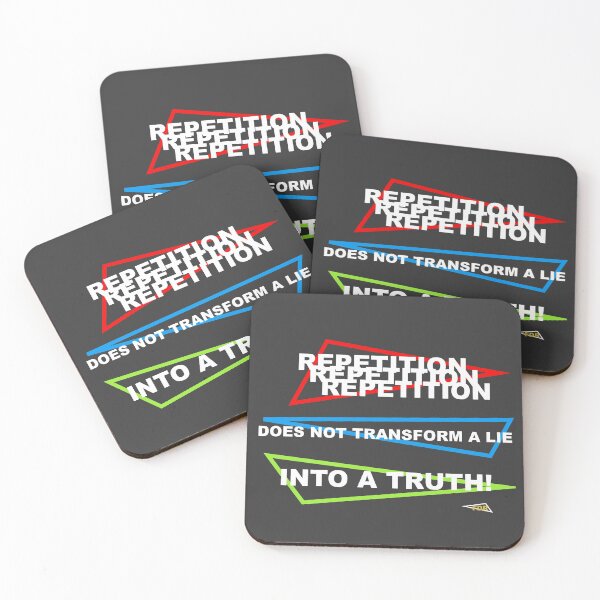 Item preview, Repetition does not transform a lie into a truth designed and sold by CharJens.