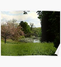 Bridge at Wrest Park, Bedfordshire Poster