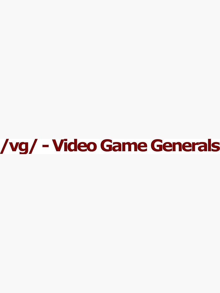 "/vg/ - Video Game Generals 4chan Logo" Poster For Sale By ...