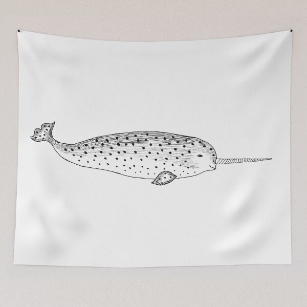 Item preview, Narwhal (ink illustrations of weird animals that are real) designed and sold by InkDier.