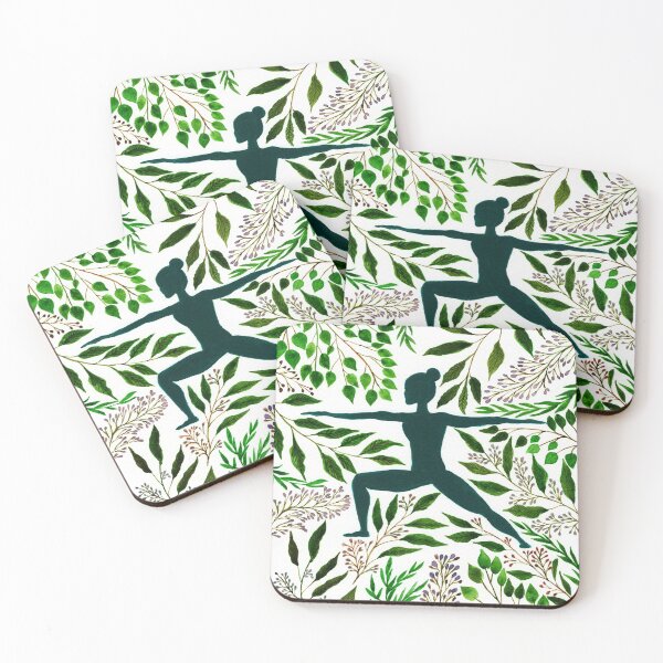 Item preview, Yoga Warrior Pose One with Nature designed and sold by czerinaart.