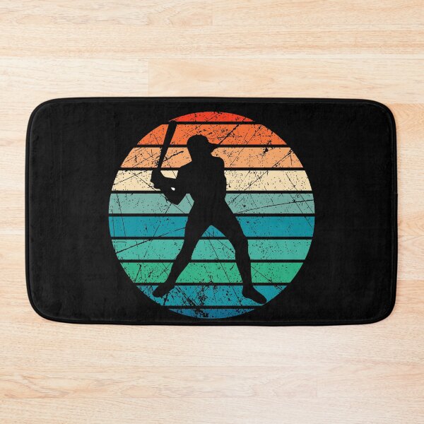 Item preview, Vintage Baseball Player Silhouette with Retro Sunset Background designed and sold by MAS-S.