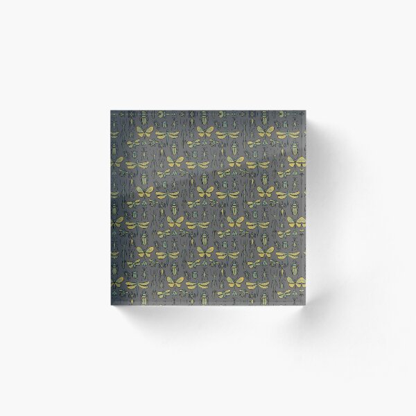 Golden Bugs Acrylic Block