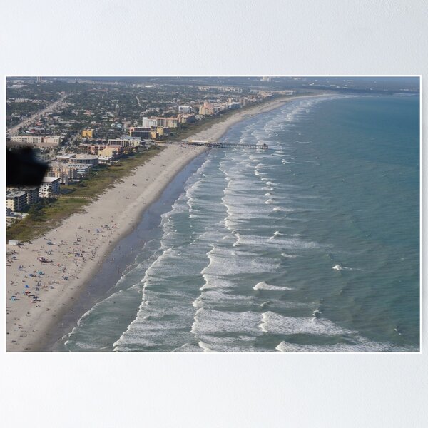 Item preview, Aerial View of Cocoa Beach designed and sold by kathyholliker.