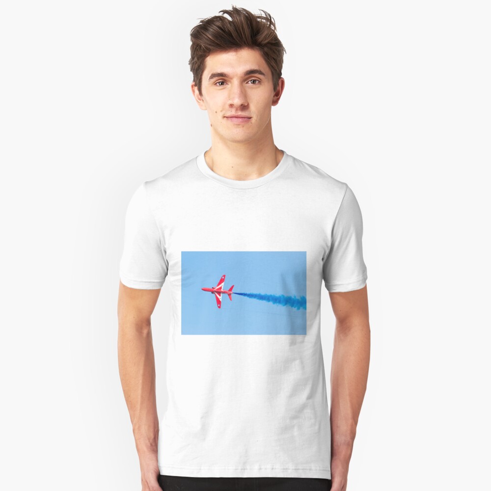 RAF Red Arrows Hawk Jet Aircraft Slim Fit T-Shirt