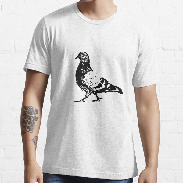Pigeon black and white drawing Essential T-Shirt