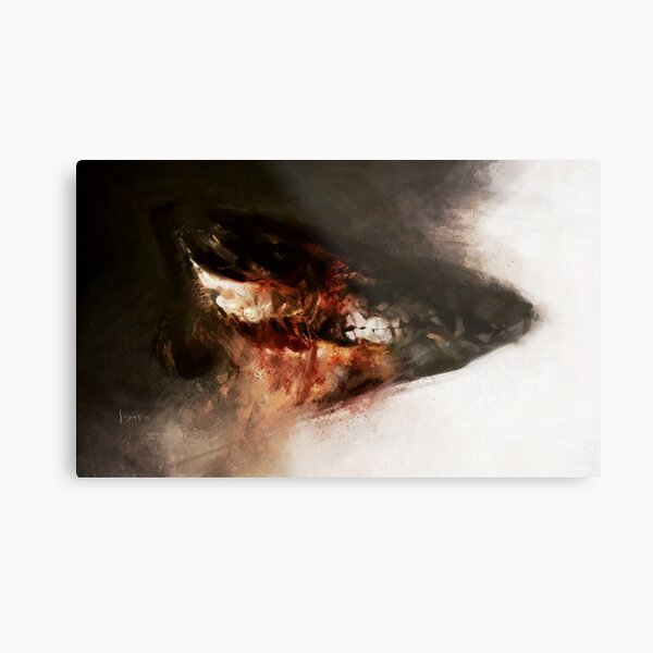 Pig Skull Metal Print
