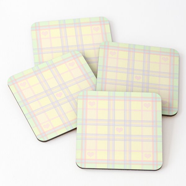 Item preview, Pastel Tartan and Hearts designed and sold by ianablakeman.