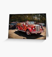 Fireman - The Procession Greeting Card