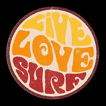 Aperçu de l'œuvre Live Love Surf de crosstheline
