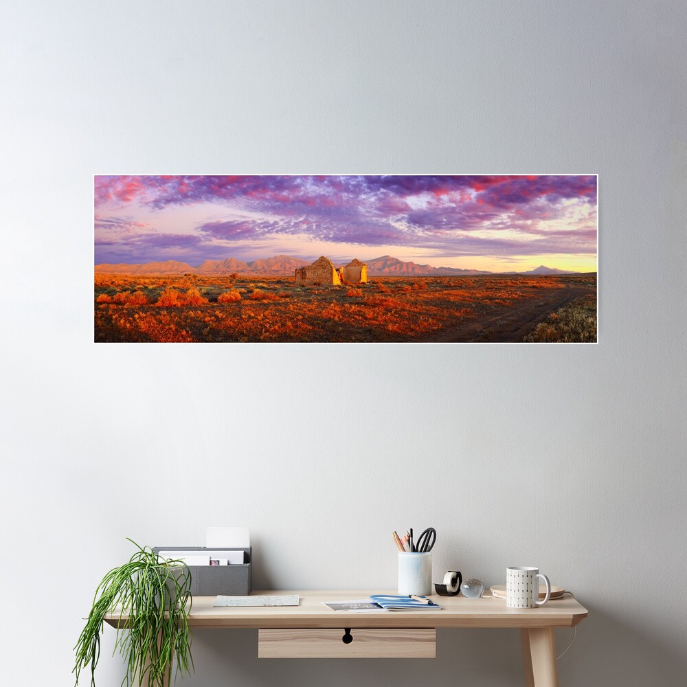 Settler's Ruin, Flinders Ranges, South Australia Poster
