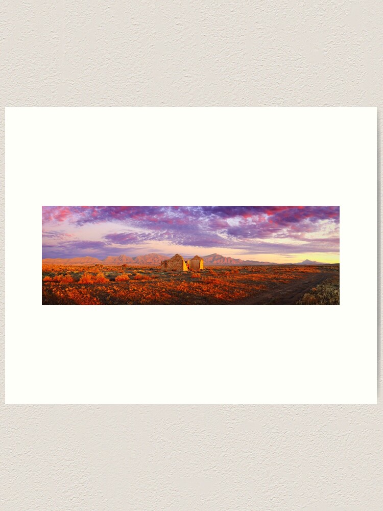 Thumbnail 1 of 3, Art Print, Settler's Ruin, Flinders Ranges, South Australia designed and sold by Chockstone.