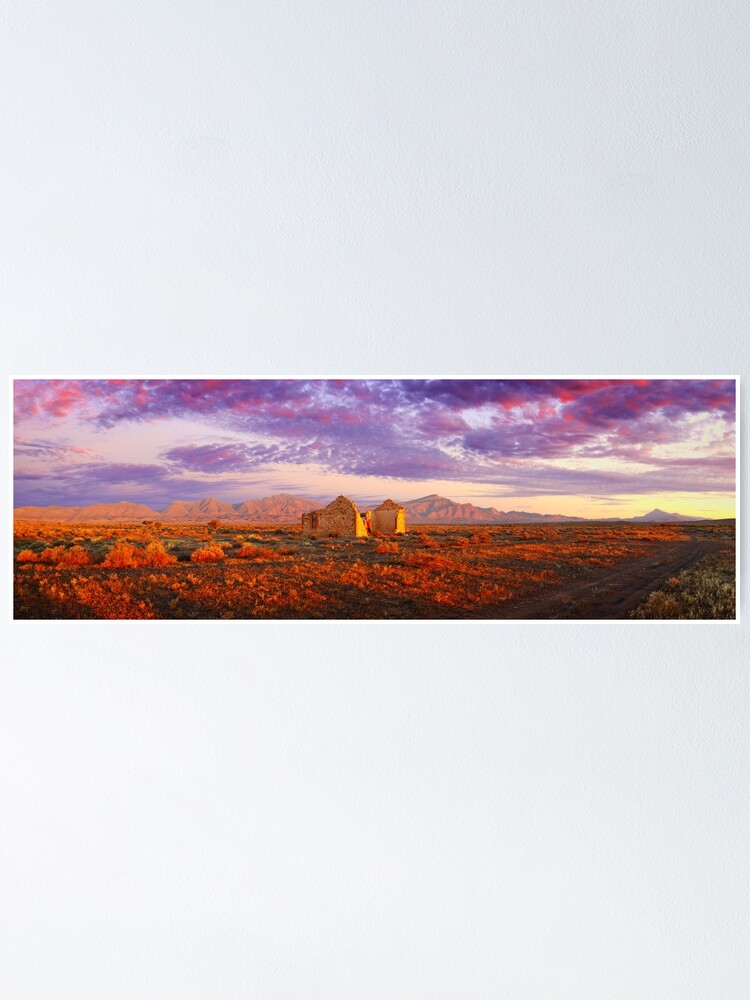Thumbnail 2 of 3, Poster, Settler's Ruin, Flinders Ranges, South Australia designed and sold by Michael Boniwell.