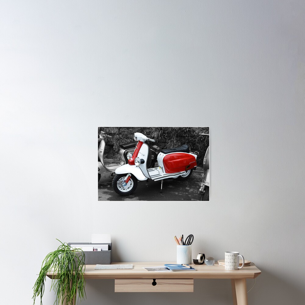 "RED & White" Poster by Trevor36 Redbubble
