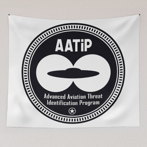 Item preview, AATIP - Advanced Aviation Threat Identification Program (Black & White) designed and sold by thedrumstick.