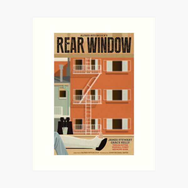 Rear Window alternative movie poster Art Print